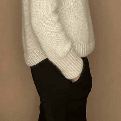 Strikkeopskrift - Jackie Pullover, Model C - Samværk