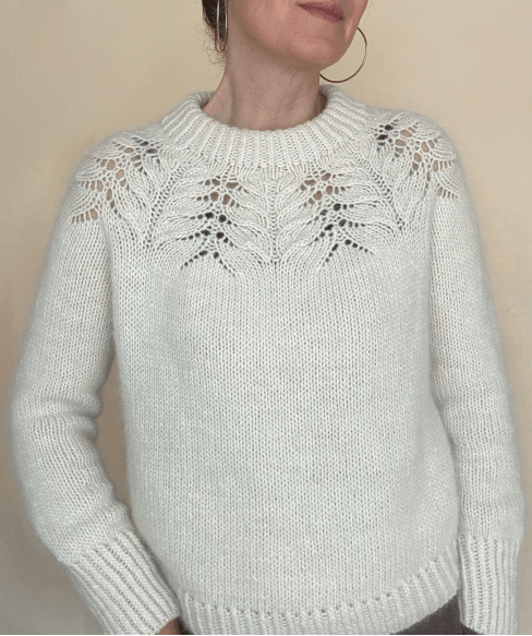 Strikkeopskrift - Jackie Pullover, Model C - Samværk