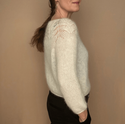 Strikkeopskrift - Jackie Pullover, Model D - Samværk